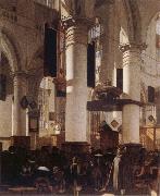 Emmanuel de Witte Church Interior oil on canvas